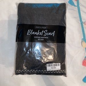 NWT Charcoal blanket scarf